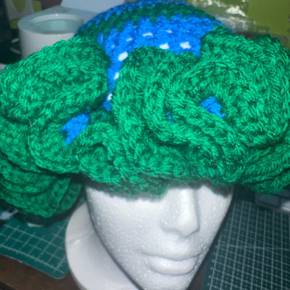 Crochet Ruffle Hat - Picture 6 of 7